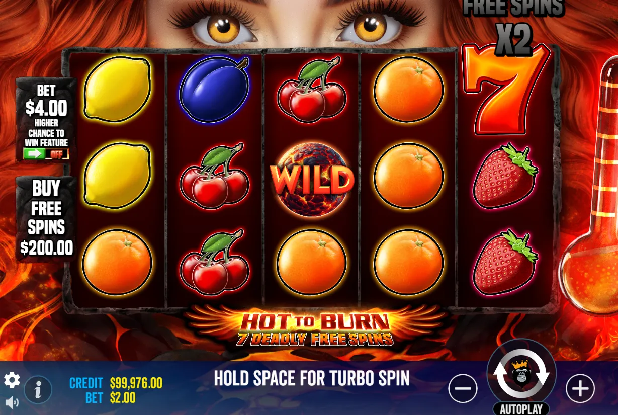 Hot to Burn 7 Deadly Free Spins demo